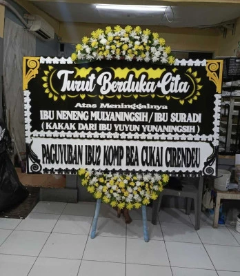 Papan Bunga di Tanjung Priok